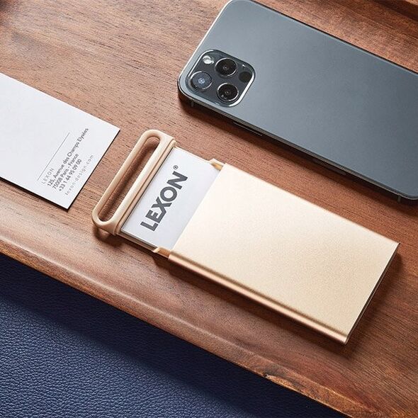 Lexon Lexon Nomaday Card Business Card Holder Light Gold/Soft Gold LD144D