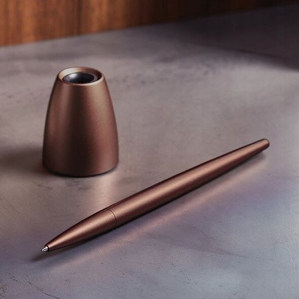 Lexon Lexon Scribalu Ballpoint pen with base brown/bronze LS64BZ