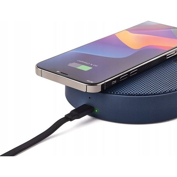 Głośnik Lexon Lexon Oslo Energy+ 10W wireless charger with bluetooth speaker dark blue/dark blue LL141DB