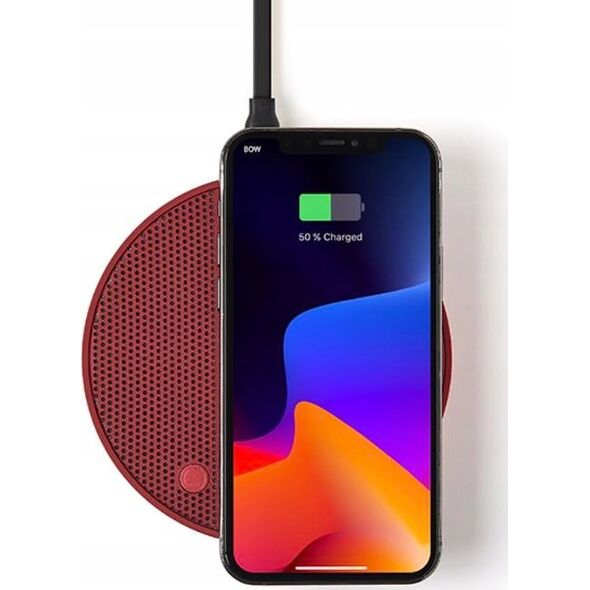 Głośnik Lexon Lexon Oslo Energy+ 10W wireless charger with bluetooth speaker dark red LL141DR