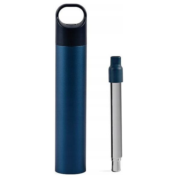 Lexon Lexon Nomaday UV Straw Reusable Straw with UV Disinfection Function Dark Blue/Dark Blue LL147DB