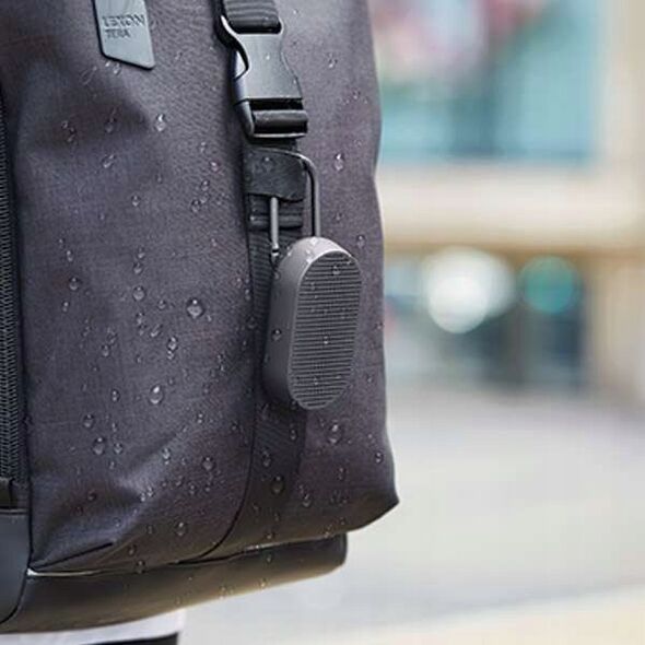 Głośnik Lexon Lexon Mino T Waterproof Speaker with Stand and Carabiner Gray/Grey LA124G