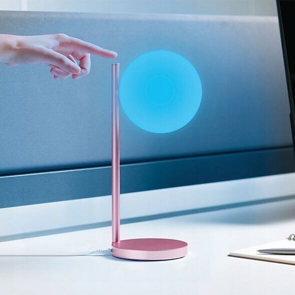 Lampa stołowa Lexon Lexon Bubble Lamp LED lamp with inductive charger 15W light pink LH70LP