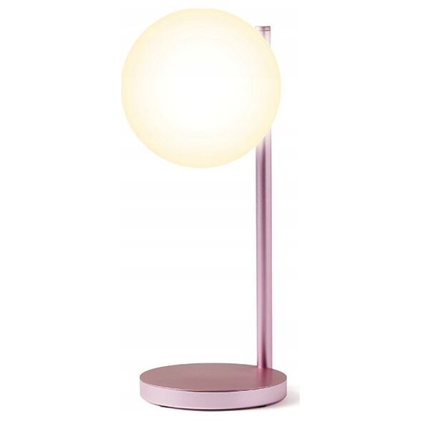Lampa stołowa Lexon Lexon Bubble Lamp LED lamp with inductive charger 15W light pink LH70LP