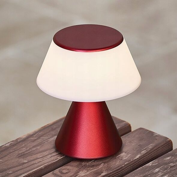 Lampa stołowa Lexon Lexon Luma M LED Lamp Dark Red LH87DR