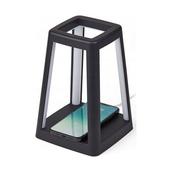 Lampa stołowa Lexon Lexon Lantern LED lamp with inductive charger black/black LH94N