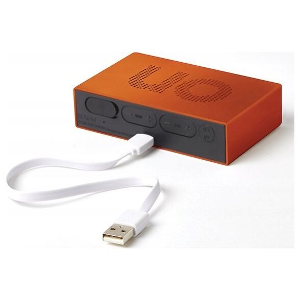 Lampa stołowa Lexon Lexon Flip Premium Double-sided Alarm Clock Orange/Orange LR152O1
