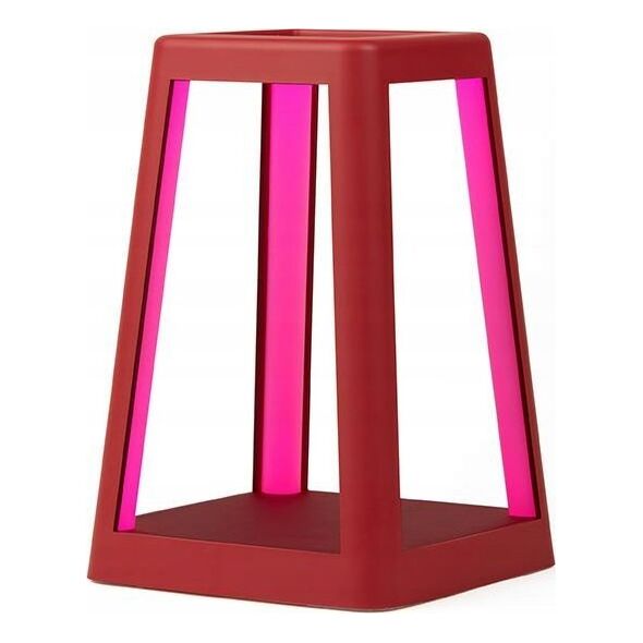 Lampa stołowa Lexon Lexon Lantern LED lamp with inductive charger dark red LH94DR