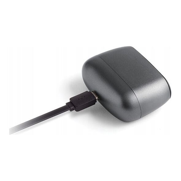 Lampa stołowa Lexon Lexon Minute Alarm Clock Mini Gray/Gun LR154X