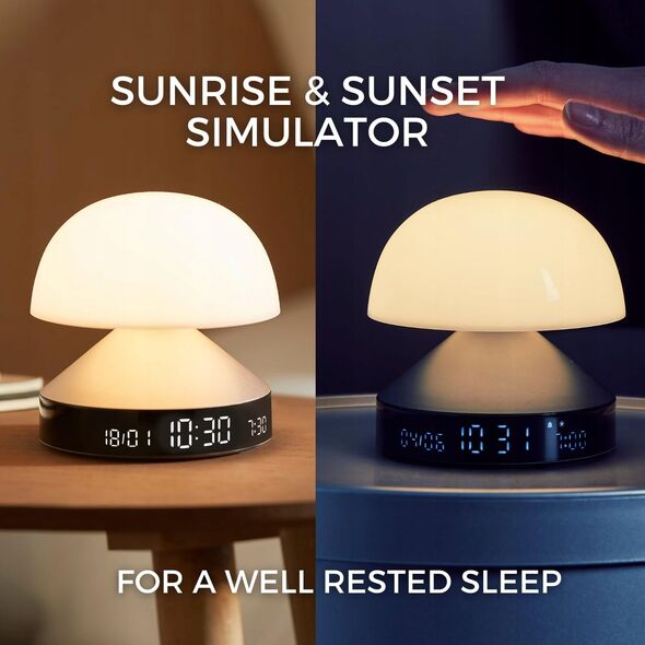 Lampa stołowa Lexon Lexon Mina Sunrise Alarm Clock with Light Pink LR153MLP