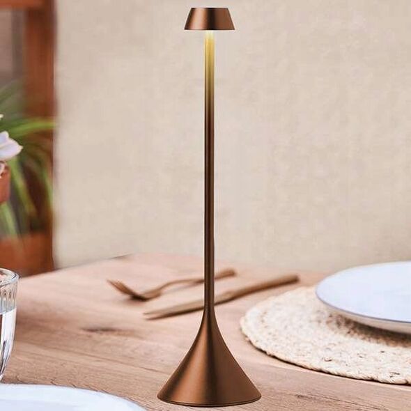 Lampa stołowa Lexon Lexon Steli Shade table lamp brown/brown LH95S-BZ