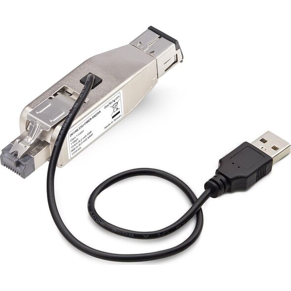 Konwerter światłowodowy StarTech StarTech D01ML55U-FIBER-MEDIA konwerter sieciowy 1000 Mbit/s 1310 nm Multifunkcyjny, Pojedynczy Czarny, Srebrny