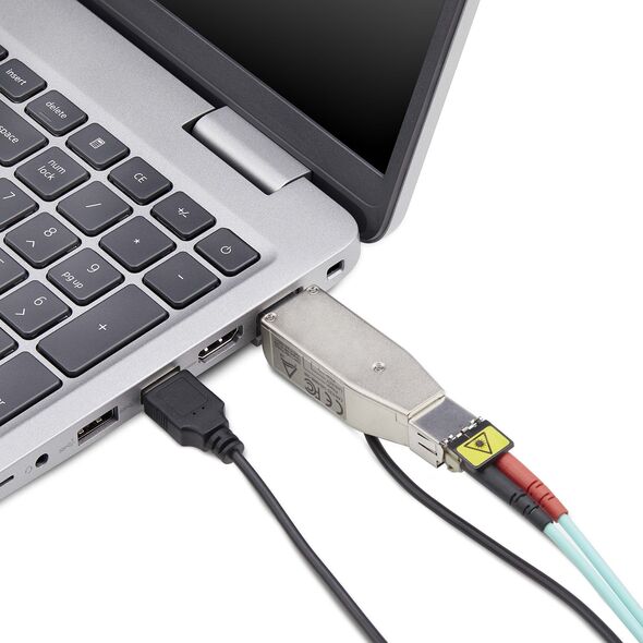 Konwerter światłowodowy StarTech StarTech D01ML55U-FIBER-MEDIA konwerter sieciowy 1000 Mbit/s 1310 nm Multifunkcyjny, Pojedynczy Czarny, Srebrny