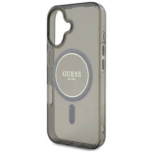 Guess Guess GUHMP16MHFGEREK iPhone 16 Plus      6.7" czarny/black hardcase IML Glitter Circle MagSafe