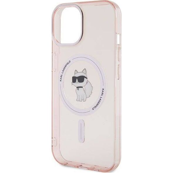 Karl Lagerfeld Karl Lagerfeld KLHMP15SHFCCNOP iPhone 15 / 14 / 13 6.1" różowy/pink hardcase IML Choupette MagSafe