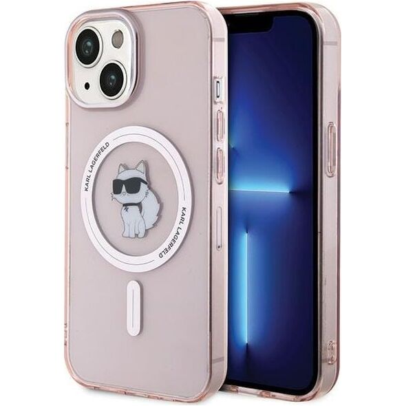 Karl Lagerfeld Karl Lagerfeld KLHMP15SHFCCNOP iPhone 15 / 14 / 13 6.1" różowy/pink hardcase IML Choupette MagSafe