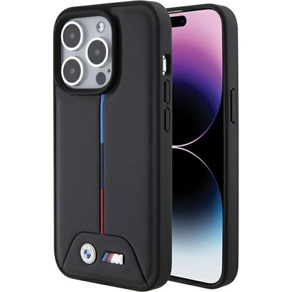 BMW Etui BMW BMHCP15L22PVTK Apple iPhone 15 Pro hardcase Quilted Tricolor czarny/black