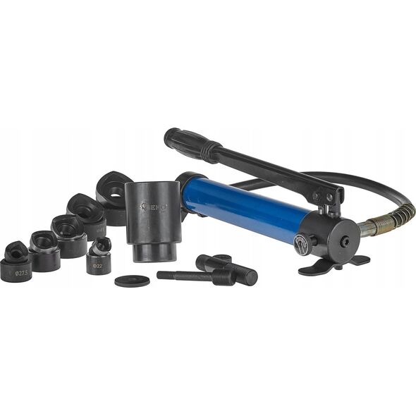 Geko Wycinak hydrauliczny otworów w blachach 16-60mm 10T (1)