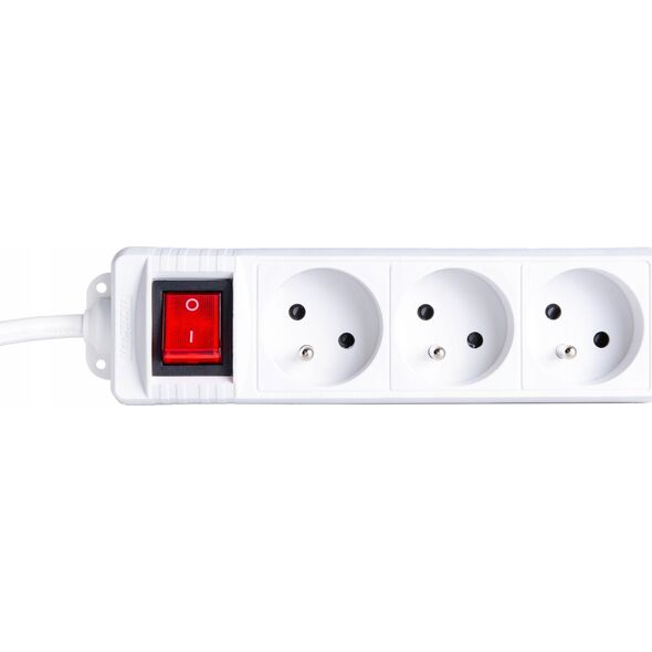 KELTIN Przedłużacz elektryczny – listwa zasilająca biała 3 gniazda 5m (40)