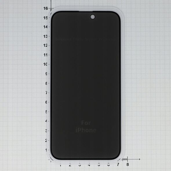 Fixed Fixed | Privacy Full Cover | Apple | iPhone 16 Plus | Tempered Glass | Black | Screen Protector