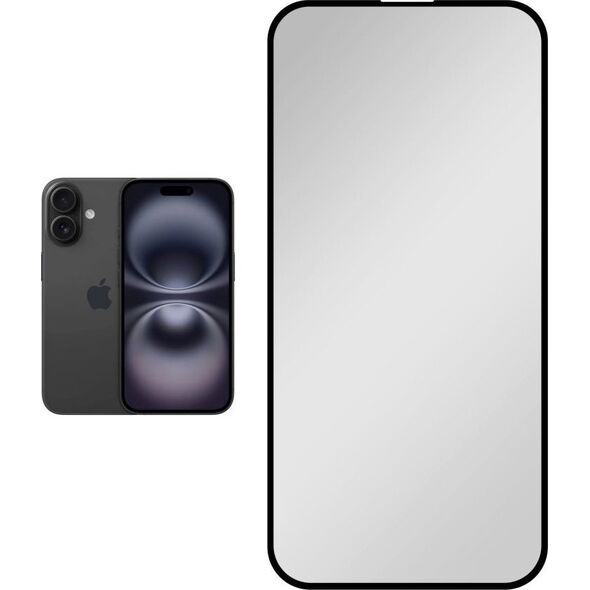 Fixed Fixed | Privacy Full Cover | Apple | iPhone 16 Plus | Tempered Glass | Black | Screen Protector