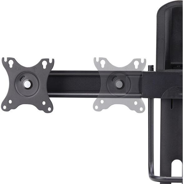 StarTech StarTech 2MC1S-MONITOR-STAND uchwyt / stojak do monitorów 68,6 cm (27") Biurko Czarny