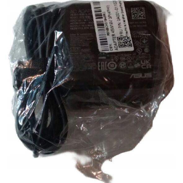Zasilacz do laptopa Asus ASUS 0A001-00694300 adapter zasilający/ inwentor Wewnętrzna 45 W Czarny