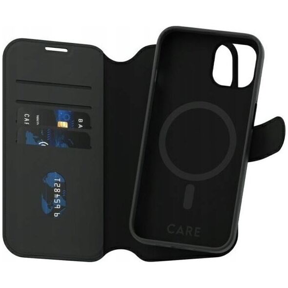 CARE by PanzerGlass Feature Tango 2in1    Wallet iPhone 15 6.1" MagSafe czarny/black 1159