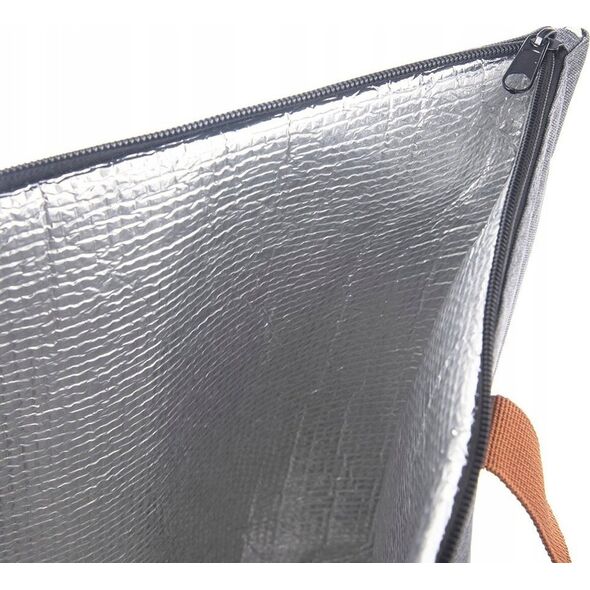 Orion Torba Termiczna Shopper Szara Solidna Wytrzymała ORION 44 x 11 x 35 cm