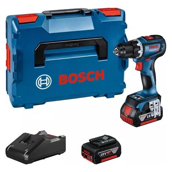 Wiertarko-wkrętarka Bosch Bosch akumuliatorinis gręžtuvas-suktuvas L-BOXX 136 dėžėje su 2 x 4,0 Ah ličio jonų akumuliatoriais, sparčiuoju įkrovikliu