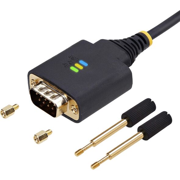 StarTech 1P6FFCN-USB-SERIAL kabel równoległy Czarny 2 m USB Typu-A DB-9