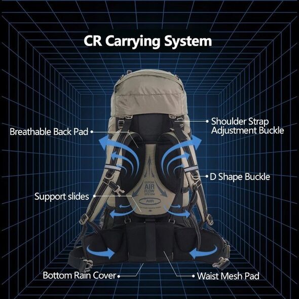 Plecak trekking 70l nh70b070-b-brown NATUREHIKE