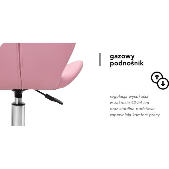 Taboret kosmetyczny QS-06 różowy