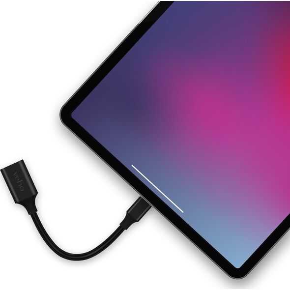 Veho VCL-220-USBCA kabel USB USB 3.2 Gen 1 (3.1 Gen 1) 0,15 m USB C USB A Czarny
