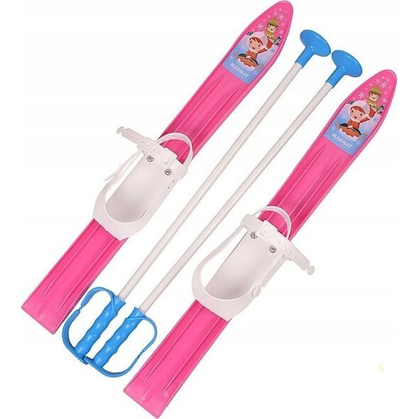 Narty dla Dzieci Zestaw MARMAT Pink 60 cm