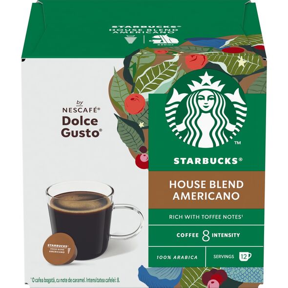 Coffee capsules compatible with NESCAFE(r) Dolce Gusto(r) Starbucks House Blend Grande, 12 pcs.