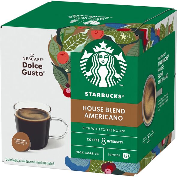 Coffee capsules compatible with NESCAFE(r) Dolce Gusto(r) Starbucks House Blend Grande, 12 pcs.