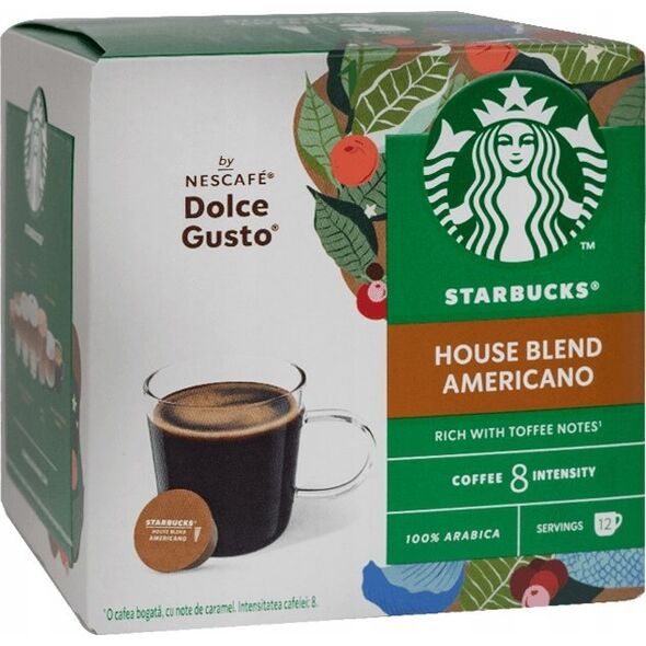Coffee capsules compatible with NESCAFE(r) Dolce Gusto(r) Starbucks House Blend Grande, 12 pcs.