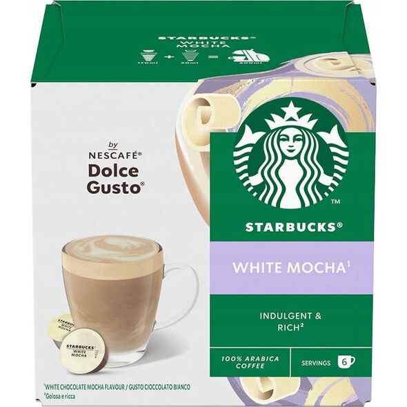 Coffee capsules compatible with NESCAFE(r) Dolce Gusto(r) Starbucks Latte Macchiato, 6 + 6 pcs.