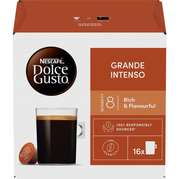 Coffee capsules NESCAFE(r) Dolce Gusto(r) Grande Intenso, 16 pcs.