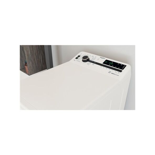 Whirlpool Washing Machine | TDLRB 7232BS EU | Energy efficiency class D | Top loading | Washing capacity 7 kg | 1200 RPM | Depth 60 cm | Width 40 cm | LED | White