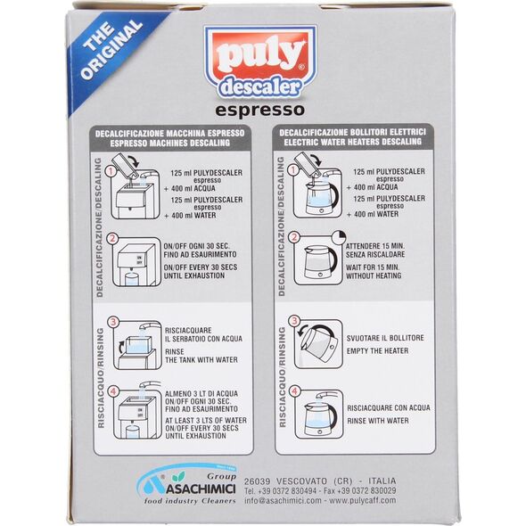 Descaling liquid Puly Espresso, 2 pcs.