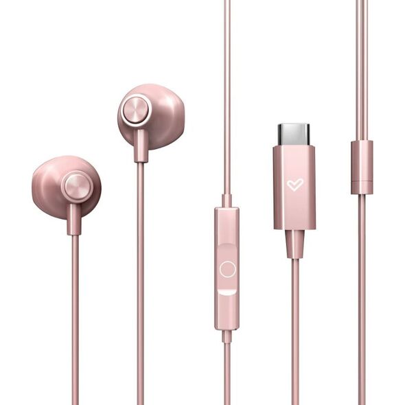 Energy Sistem EasyPods Słuchawki Przewodowa Douszny Muzyka/dzień powszedni USB Type-C Złoto różowe