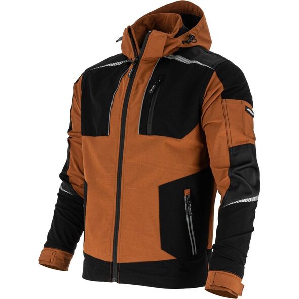 BLUZA STRETCH BRĄZOWO-CZARNA, "3XL", CE, LAHTI