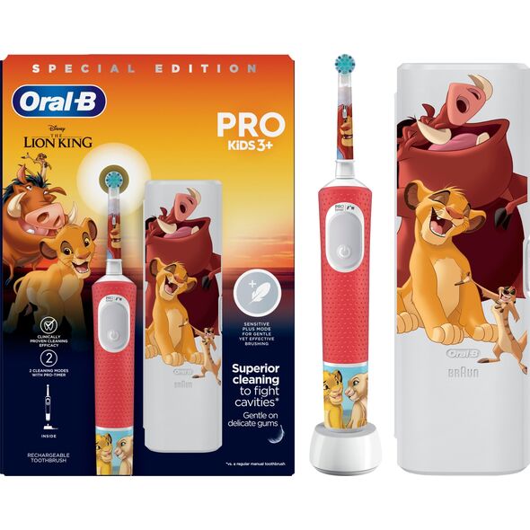 Oral-B D103.413.2KX Vitality PRO Kids 3+ Lion KIng  + TC Too