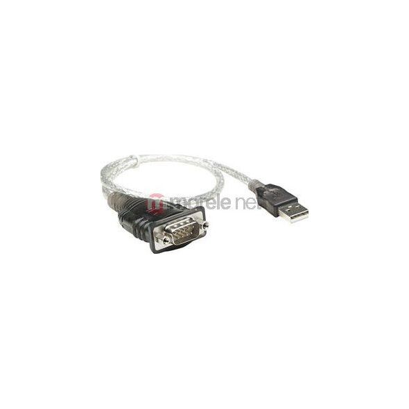 Kabel USB Manhattan USB-A - 0.45 m Przezroczysty (205146)