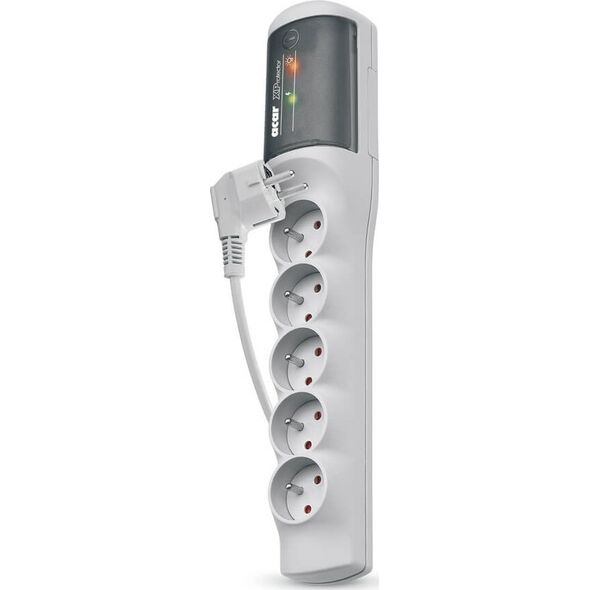 Listwa zasilająca Acar XP Standard przeciwprzepięciowa 5 gniazd 1.5 m szara (W0227)