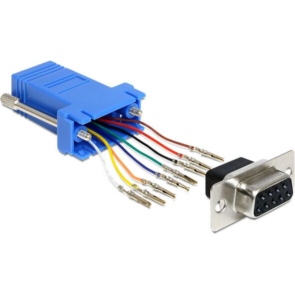 Delock ADAPTER COM(9F)->RJ45(F) (65430)