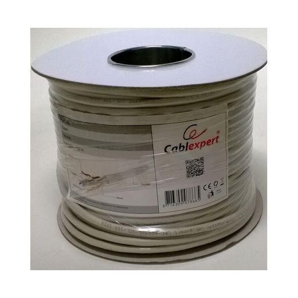 Gembird UTP, 4x2, kat. 6, 7*0,18mm, linka AL-CU, 100m, szary UPC-6004-L/100