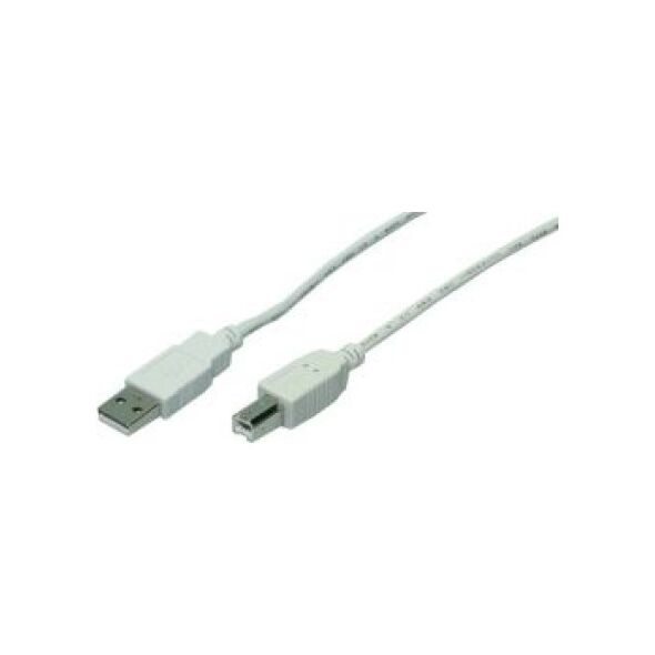 Kabel USB LogiLink USB-A - USB-B 5 m Biały (CU0009)